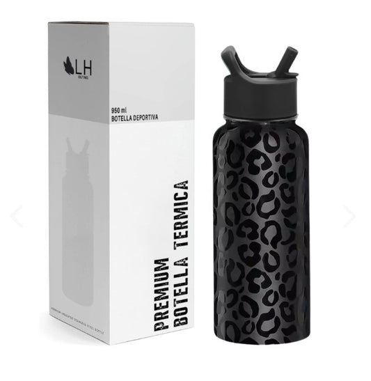 Botella Térmica Deportiva 950ml Negro